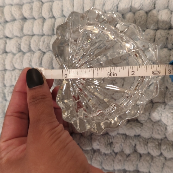 VINTAGE Crystal Jewelry Box | Heart Shaped Trinket Box - Picture 12 of 14